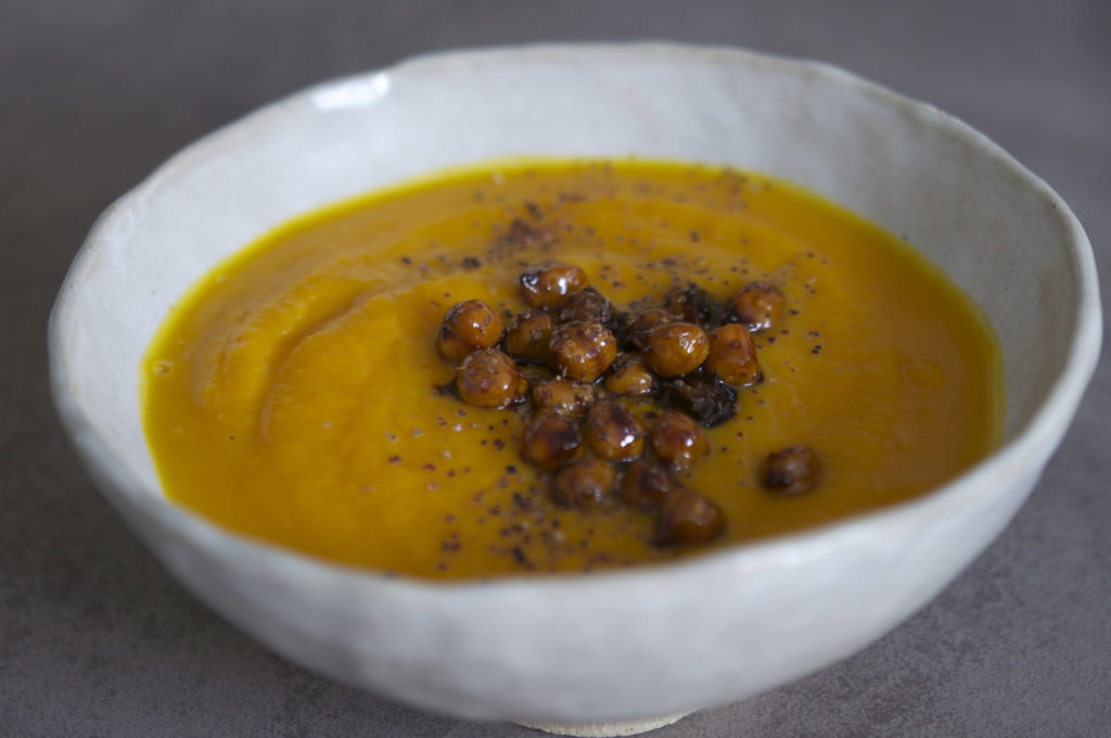 Velouté de courge bleue de Hongrie au tahini - Fringales